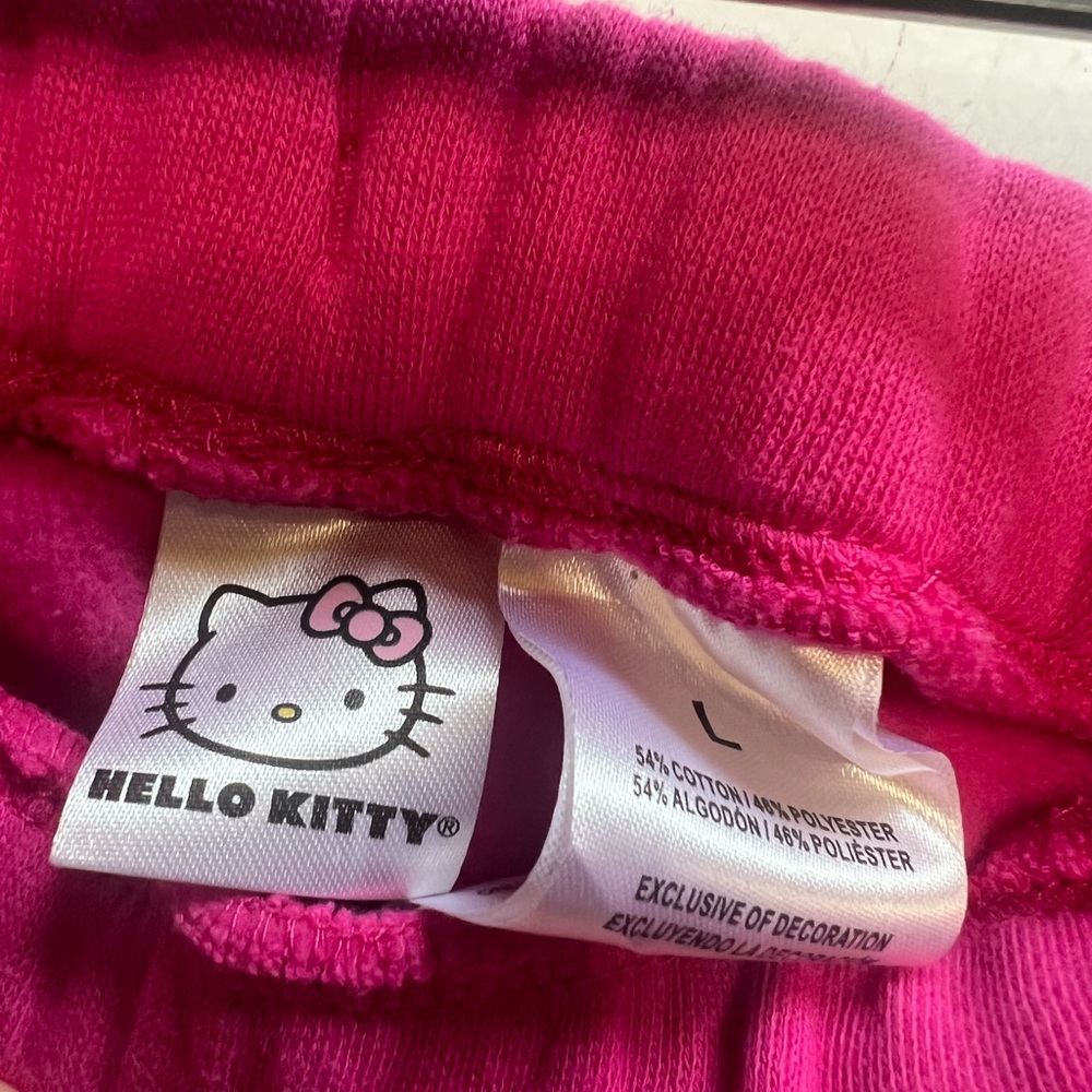 Hello Kitty Pink Athletic Joggers size Large - Picture 6 of 6